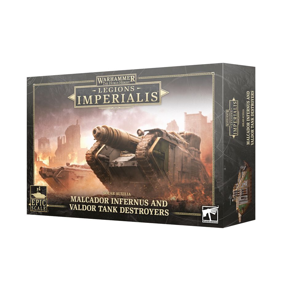 Legions Imperialis Solar Auxilia Malcador Infernus and Valdor Tank Destroyer